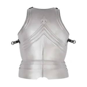 15th Century Gothic Steel Breastplate, Hand Forged 16 Gauge Body Armour with Adjustable Straps