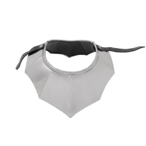 Gothic Knight Gorget with fluting and roped design edges 16 gauge