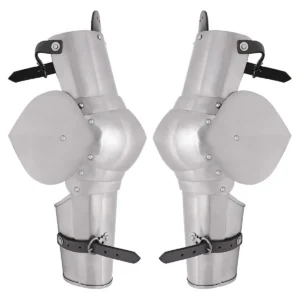 Medieval Italian Steel Arm Armor Fully Functional Vambraces 16 gauge