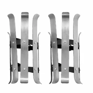 Valsgärde Viking Splinted Greaves Pair 16 gauge