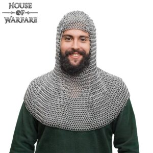 Aluminium Medieval Coif 14 Gauge 10 mm