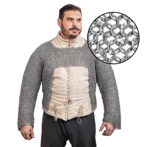 Aluminium Half Hauberk Chainmail Shirt 10 mm 16 gauge