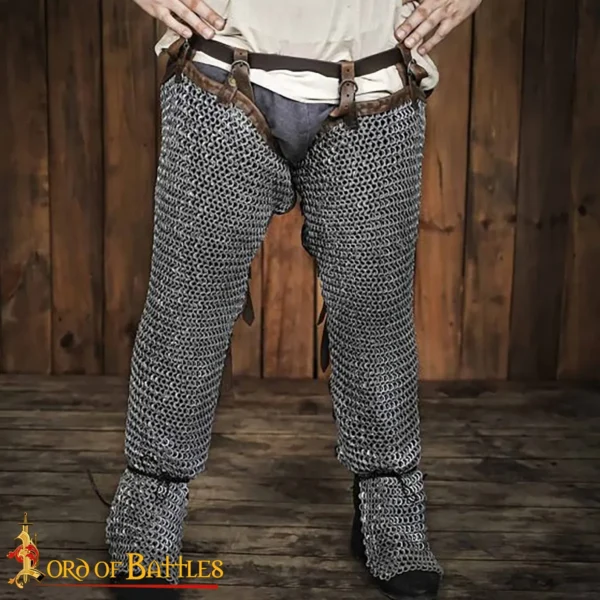 Chainmail Leggings Chausses Hoses – 6mm Riveted Flat Ring with ...