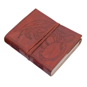 Celtic Dragon Leather Journal Notebook