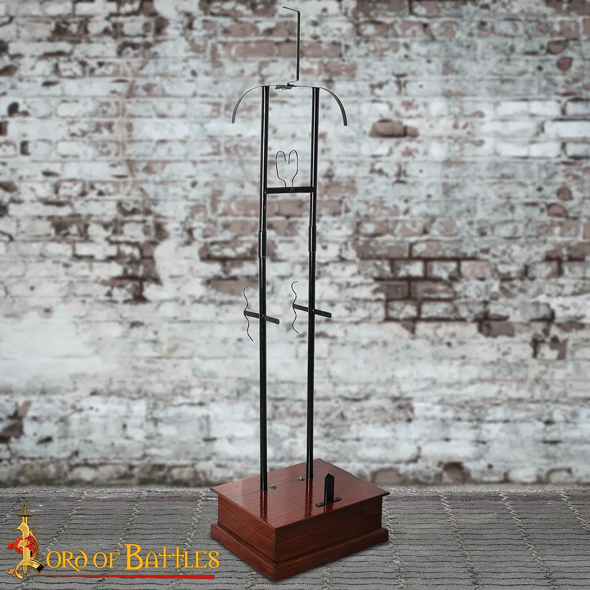 Medieval Full Armour Display Stand – 18 Gauge Steel Frame with Hardwood Base Medieval Full Armour Display Stand – 18 Gauge Steel Frame with Hardwood Base - Image 2