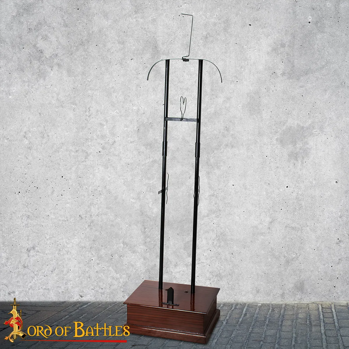 Medieval Full Armour Display Stand – 18 Gauge Steel Frame with Hardwood Base Medieval Full Armour Display Stand – 18 Gauge Steel Frame with Hardwood Base - Image 6