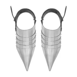 Medieval Gothic Sabatons,18 Gauge Steel Foot Armor, Articulated Sollerets