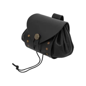 Medieval Pouch with Antique Brass Button