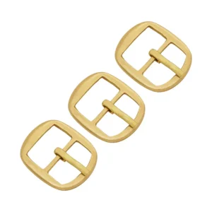 Brass Belt Buckles Late Medieval Set of 3