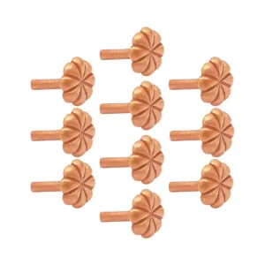 Decorative Metal Studs Bronze Flower Mounts