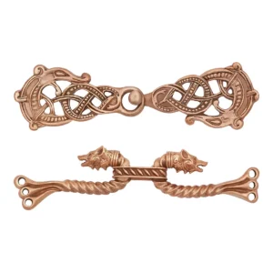 Bronze Celtic Brooch Set Cloak Fasteners