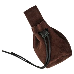 Medieval Suede Drawstring Bag