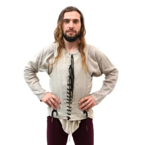 Late Medieval Sleeveless Pourpoint – Historical Reenactment Vest for LARP & SCA