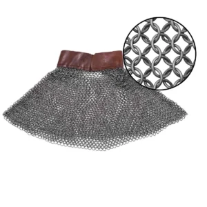 Chainmail Aventail – 9mm 16 Gauge High Tensile Wire, Spring Butted Mail