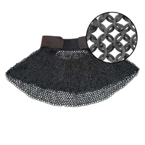 Medieval Chainmail Aventail Dome Riveted Flat Ring and Alternating 9 mm