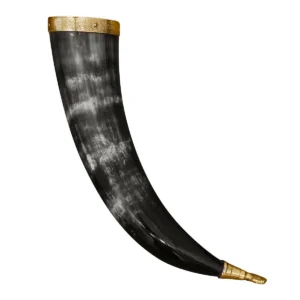 Medieval Horn with Brass Rim