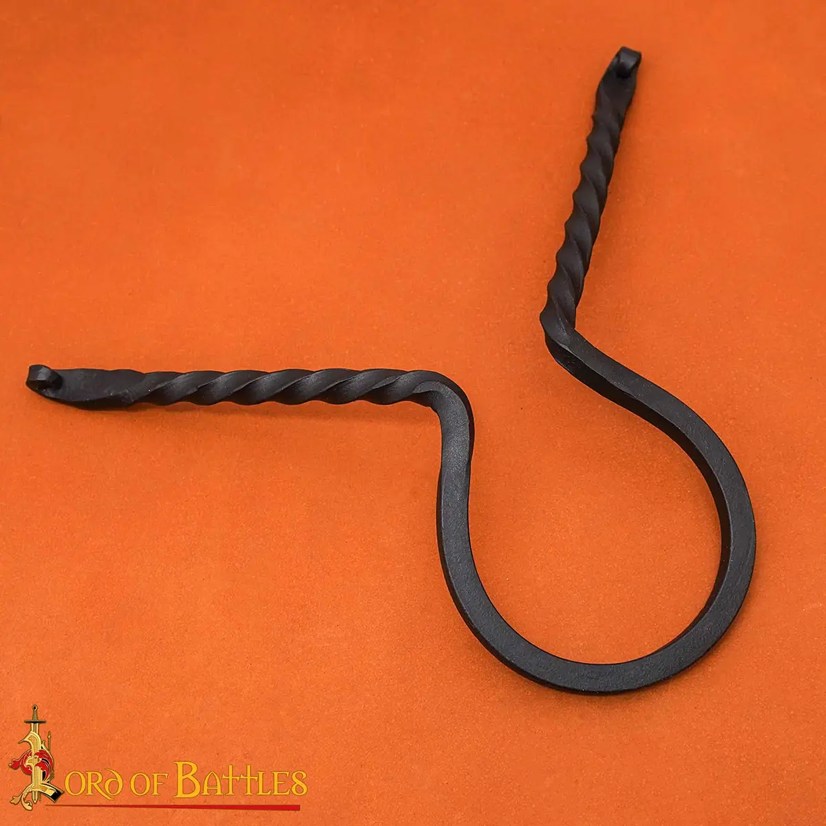 Drinking Horn Stand - Hand-Forged Viking Twisted Iron Holder Drinking Horn Stand - Hand-Forged Viking Twisted Iron Holder - Image 3