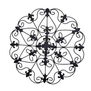 Iron Wall Decoration with Fleur-de-Lis