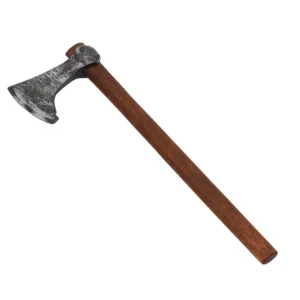 Viking Hand Axe – Hand Forged Mild Steel Blade with Natural Finish & Hardwood Shaft