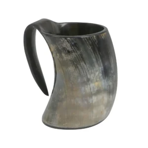 Viking Beer Tankard - Polished Natural Horn Mug
