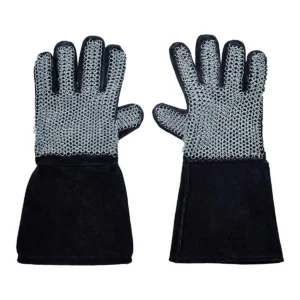 Medieval Chainmail Gloves 6mm 17 Gauge