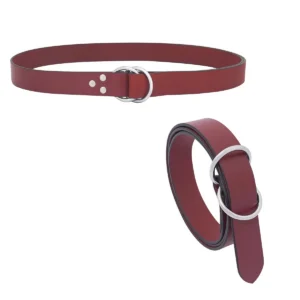 Double O Ring Belt - Medieval Leather Belt