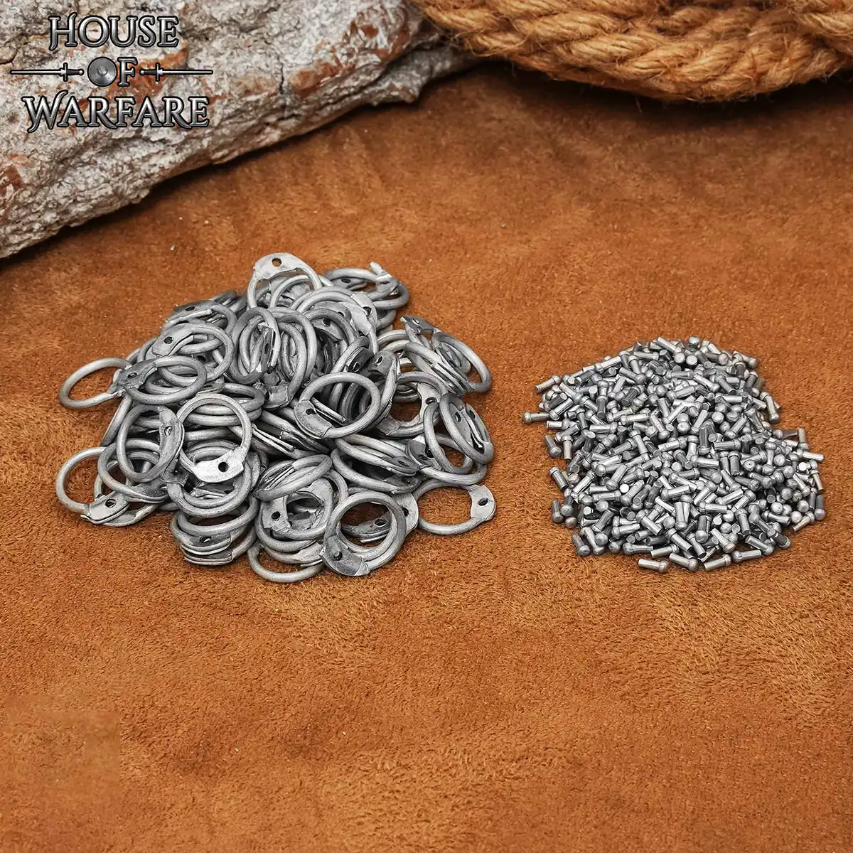 Loose Chainmail Ring – Round Riveted Aluminum Rings, 10mm 16 Gauge Loose Chainmail Ring – Round Riveted Aluminum Rings, 10mm 16 Gauge - Image 2