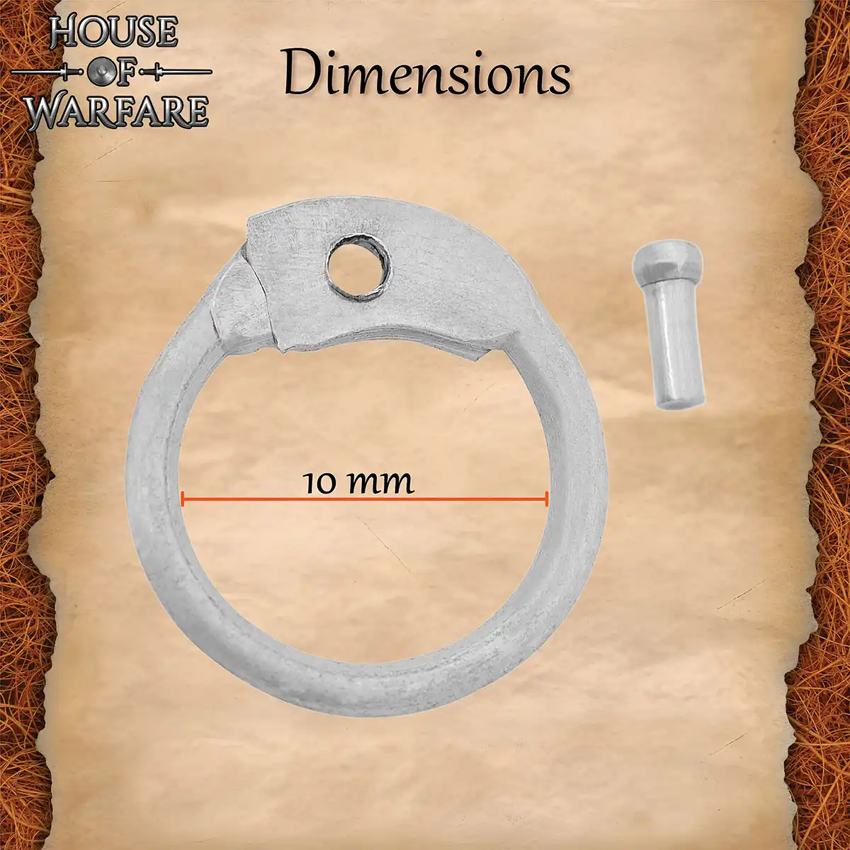 Loose Chainmail Ring – Round Riveted Aluminum Rings, 10mm 16 Gauge Loose Chainmail Ring – Round Riveted Aluminum Rings, 10mm 16 Gauge - Image 3