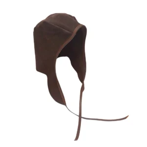 Suede Medieval Peasant Cap