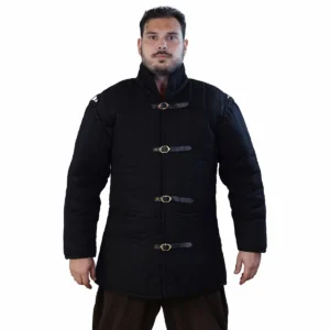 Three Layer Quilted Gambeson with Detachable Sleeves