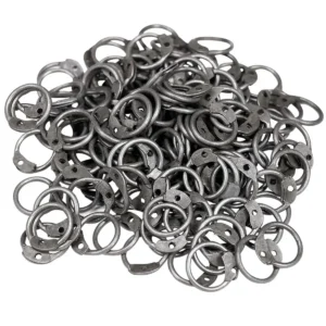 Steel Round Loose Rings- 8mm Dome Rivets Round Ring - 18 Gauge, Natural Finish - 1Kgs – Ideal for Chainmail DIY & Repairs