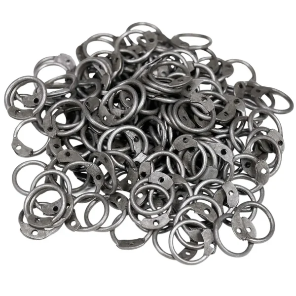 Circular Ring Rivets Steel Round Loose Rings- 8mm Dome Rivets Round Ring - 18 Gauge, Natural ...
