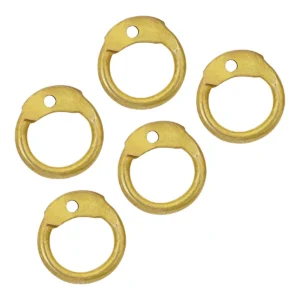 Brass Round Loose Rings- 9mm Dome Rivets Round Ring - 18 Gauge, Brass Finish - 1Kgs – Ideal for Chainmail DIY & Repairs
