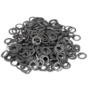 Steel Flat Loose Rings- 6mm Dome Rivets Flat Ring - 18 Gauge, Natural Finish - 1Kgs – Ideal for Chainmail DIY & Repairs