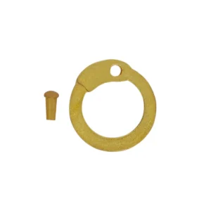 Loose Brass Flat Rings with Rivets 9mm 18 Gauge For Medieval Riveted Chainmail