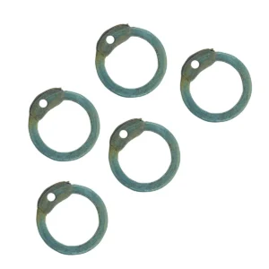 Titanium Flat Loose Rings-  9 mm Dome Rivets Flat Ring - 17 Gauge, Normal Finish - 200gm– Ideal for Chainmail DIY & Repairs