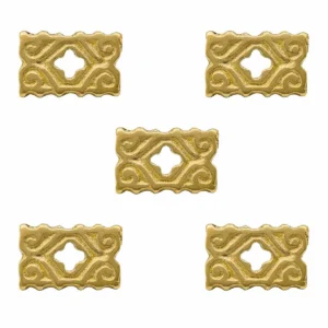 15th Medieval Quatrefoil Brass Belt Mount