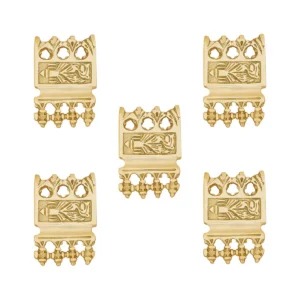 Viking Belt Chape - Ornate Brass Belt End Tip