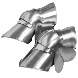 Late Medieval Mercenary Poleyns Functional Steel Knee Armor