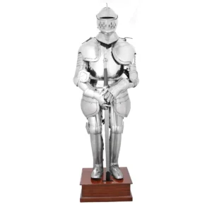 Mild Steel Duke of Burgundy Suit of Armour – 75” – 18 Gauge Polished Medieval Full Body Armour