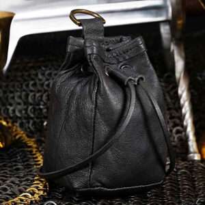 Medieval genuine Leather Pouch 300949BK