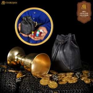 Medieval genuine Leather Pouch 300949BK 4