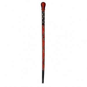 wooden walking cane