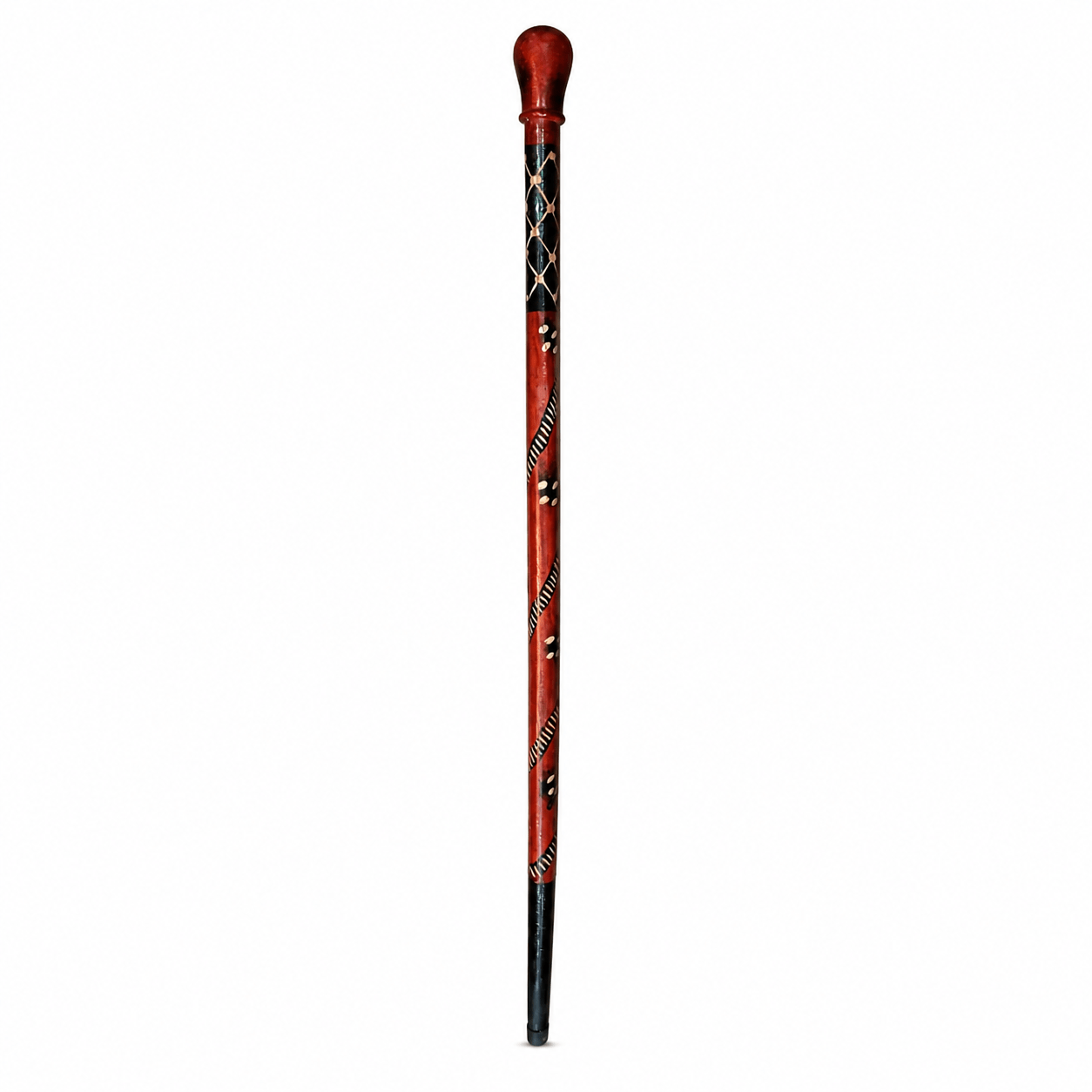 wooden walking cane