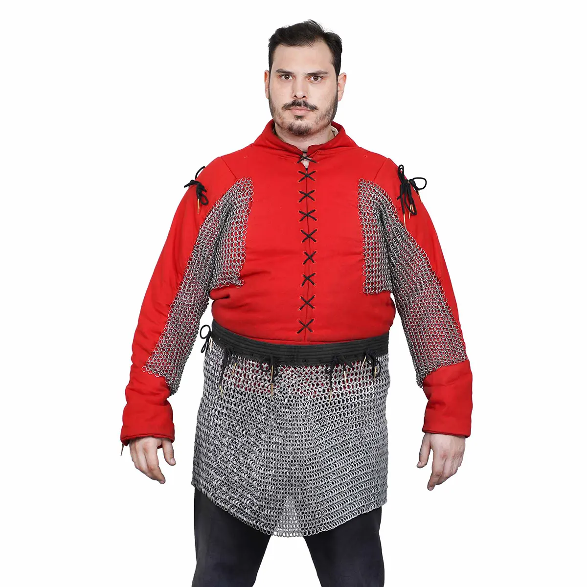 2056N-Featured aluminium chainmail skirt