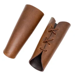 Plain Leather Bracers Handcrafted