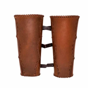 Ravencrest Leather Greaves