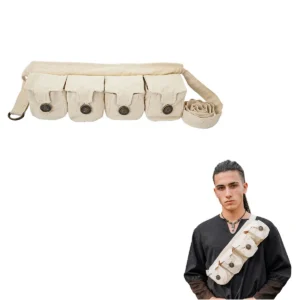 Eldric ‘The Adventurer’ Cotton Canvas Bag with Four Pouches