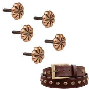 Decorative Metal Studs Bronze Flower Mounts