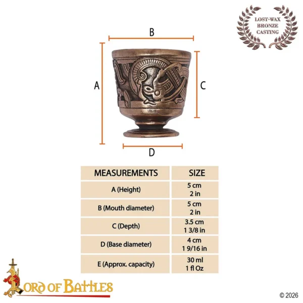 Powerful Bronze Goblet Ritual Cup